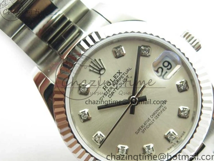 0406 Datejust 31mm 278271 SS BP Maker Best Edition Silver Crystal Dial on Oyster Bracelet Affordable 2745
